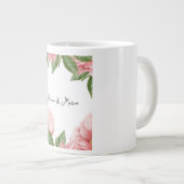 Bruiloft bloemenuitnodiging extra grote beker (Voorkant rechts)