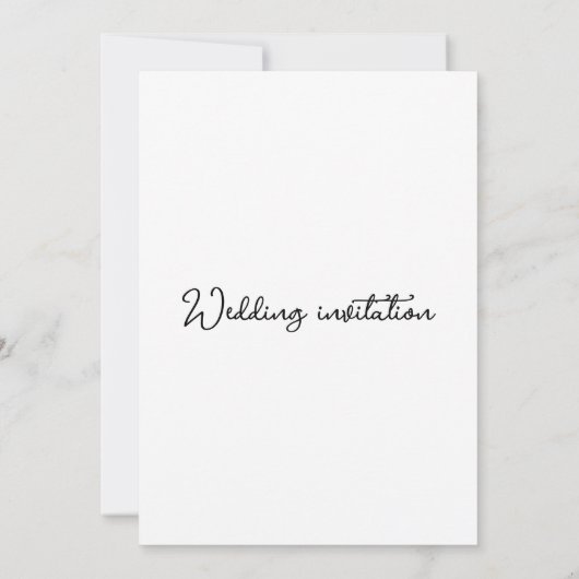 Bruiloft bloemenuitnodiging kaart (Achterkant)