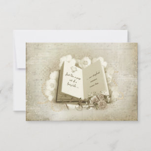 bruiloft boek RSVP Kaartje