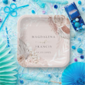 bruiloft boho papieren bordje (Feest)