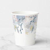 Bruiloft bord blauw rozen papieren bekers (Rechts)