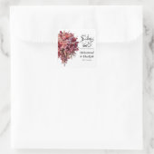 Bruiloft Bouquette Koran Quote Moslim Bruiloft Nik Vierkante Sticker (Tas)