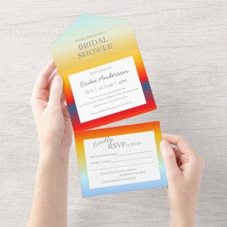 Bruiloft Bridal Shower All-in-One Uitnodiging