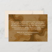 Bruiloft Bridal Shower Bedankkaart (Voorkant / Achterkant)