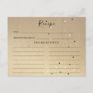 Bruiloft Bridal Shower Receptkaart met Glitters Briefkaart