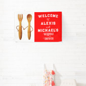 Bruiloft Bridal Shower Spandoek (Insitu)