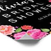 Bruiloft Bridal Shower Welkom Bord Poster (Hoek)