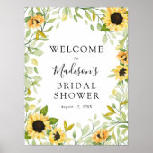 Bruiloft Bridal Shower Welkomstbord Poster (Voorkant)