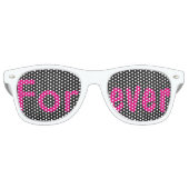 Bruiloft, Bruid, Bachelorette, Forever, Favorieten Retro Zonnebril (Voorkant)