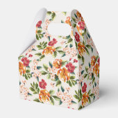 Bruiloft bruid bruidegom Elegant Chic Floral Bedankdoosjes (Achterkant)