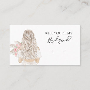 Bruiloft bruid bruidsmeisje oorbel display Kaart Visitekaartje