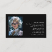 Bruiloft bruids haar stylist make-up cosmetoloog visitekaartje (Achterkant)