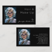 Bruiloft bruids haar stylist make-up cosmetoloog visitekaartje (Voorkant / Achterkant)