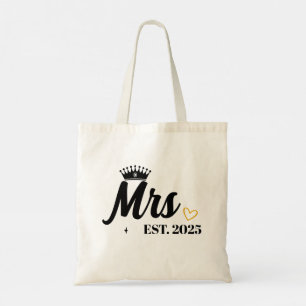 Bruiloft Bruidsfeest Bruid Aangepast Jaar Mevrouw Tote Bag