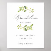 Bruiloft Bruidsfeest Masker Bord Poster (Voorkant)