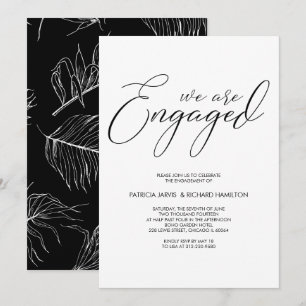 Bruiloft Bruidsfeest Verlovingsfeest Script Letter Kaart