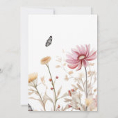 Bruiloft bruidsfeestje   bedankkaart (Achterkant)