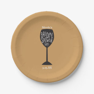 BRUILOFT BRUIDSJONKER Wijn Glas ELKE KLEUR Feestbo Papieren Bordje