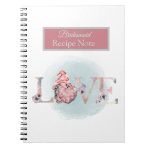 Bruiloft bruidsmeisje cadeau idee notitieboek