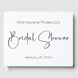 Bruiloft bruidsmeisje logboek in modern script gastenboek