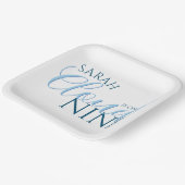 Bruiloft bruidsmeisjes 'cloud nine' moderne script papieren bordje (Gebogen)