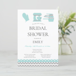 Bruiloft Bruidsshower Thema Keuken Bewerkbaar Kaart