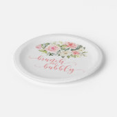 Bruiloft brunch bord met roze tekst (Gekanteld)