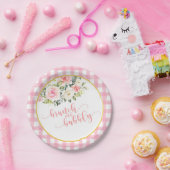 Bruiloft brunch & bubbel bord - Roze tekst (Feest)