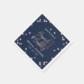 Bruiloft Brunch & Bubbels Confetti Bruidsfeest Servet (Hoek)