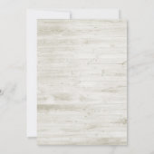 Bruiloft brunch & bubbels met bloem slingerlampjes kaart (Achterkant)