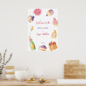 Bruiloft brunch en bruisende banket bruidsshower w poster (Keuken)