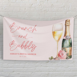 Bruiloft brunch en bubbels Mimosa Champagne bruids Spandoek