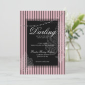 Bruiloft brunch met de bruid kaart (Staand voorkant)