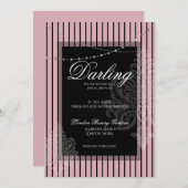 Bruiloft brunch met de bruid kaart (Voorkant / Achterkant)