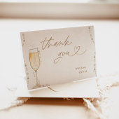 Bruiloft Brunch Uitnodiging Parels & Prosecco Dank