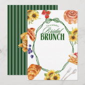 BRUILOFT BRUNCH ZONNEBLOEM  KAART (Voorkant / Achterkant)