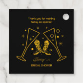 Bruiloft & Bubbels Bruidsjonker Feest Bedankjes Labels (Achterkant)