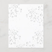 Bruiloft bubbels brunch pampas budget uitnodiging flyer (Achterkant)