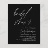 Bruiloft Budget Handgeschreven Script Minimalistis Flyer (Voorkant)