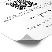 Bruiloft Capture The Love | QR-code voor het delen Poster (Hoek)