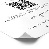 Bruiloft Capture The Love | QR-code voor het delen Poster (Hoek)