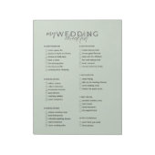 Bruiloft Checklist Planner Notitieblok (Gedraaid)