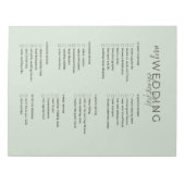 Bruiloft Checklist Planner Notitieblok (Voorkant)