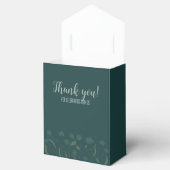 Bruiloft Chique Modern Elegant Eenvoudig Groen Sma Bedankdoosjes (Geopend)