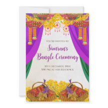Bruiloft Chura uitnodigingen & Bangle ceremonie ui