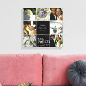 Bruiloft collage verpakt canvas (Insitu (Woonkamer))