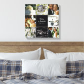 Bruiloft collage verpakt canvas (Insitu (Slaapkamer))