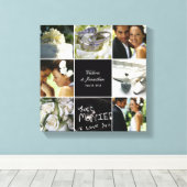 Bruiloft collage verpakt canvas (Insitu (Houten vloer))