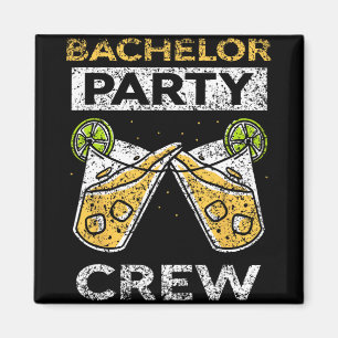 Bruiloft Crew Bruid Bruidegom Team Magneet
