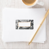 Bruiloft Cupids Zwart-wit Etiket (Insitu)